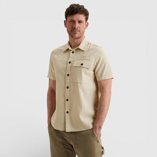 PSIS2603268-7013 PME Legend Overhemd van Slub Katoen Bone White / Wit