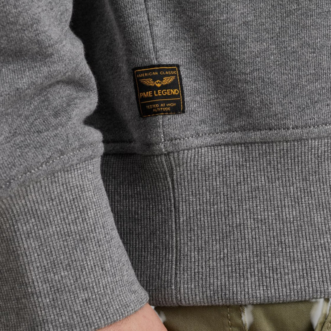 PSW0000440-960 PME Legend Crewneck Logo Soft Terry Grey Melee / Grijs