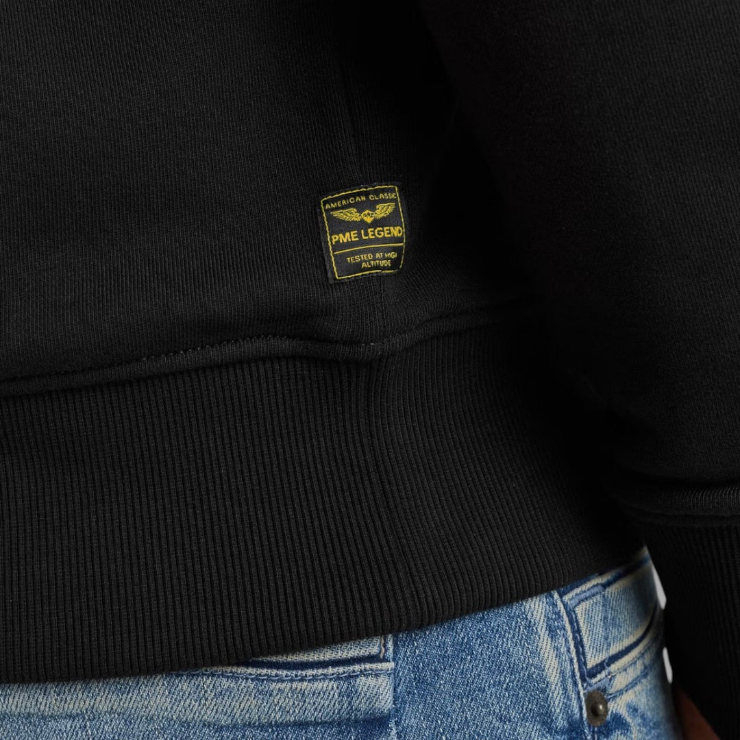 PSW0000440-999 PME Legend Crewneck Logo Soft Terry Black / Zwart