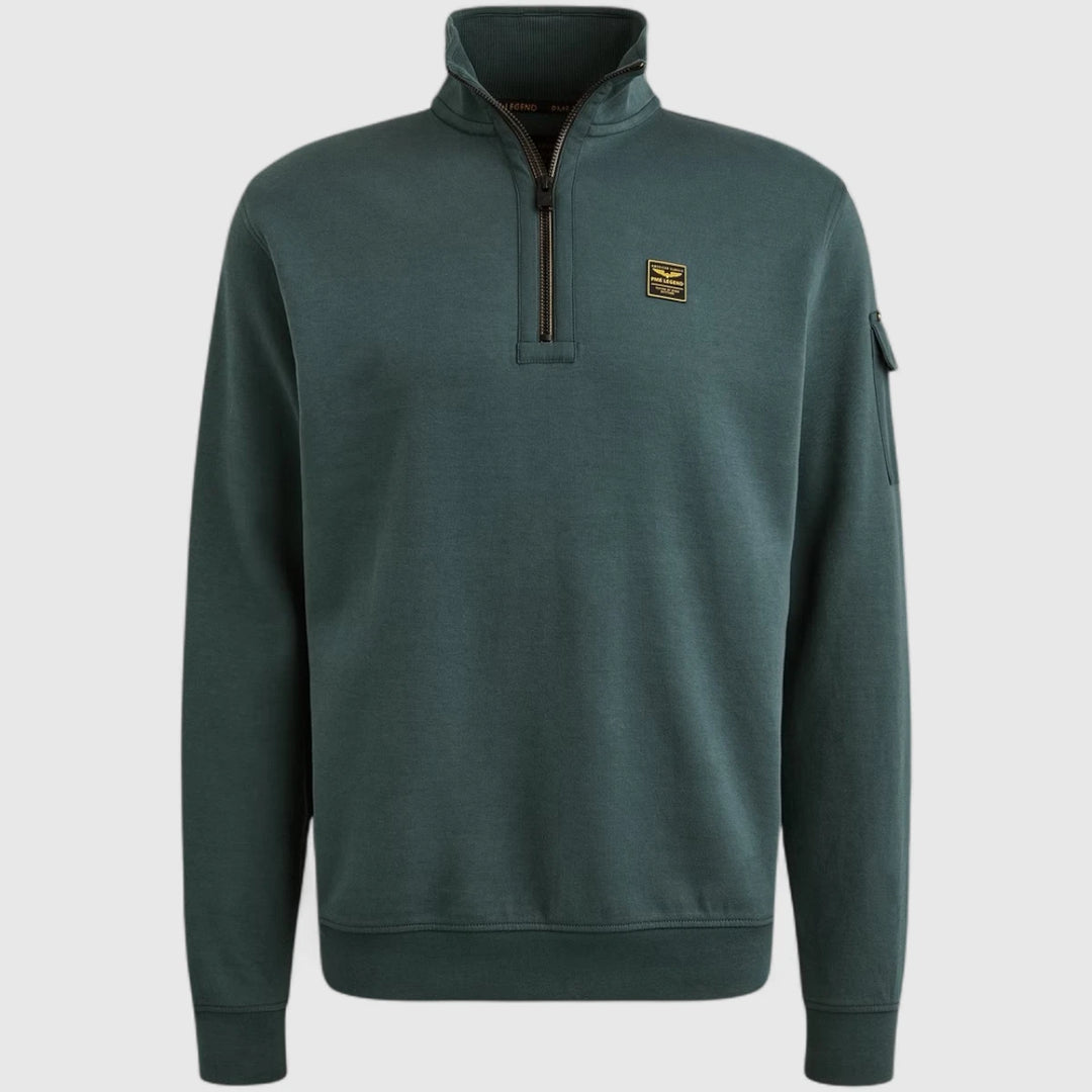 PSW2508423-5125 PME Legend Sweater Half Zip Collar Interlock Jersey Stargazer / Blauw