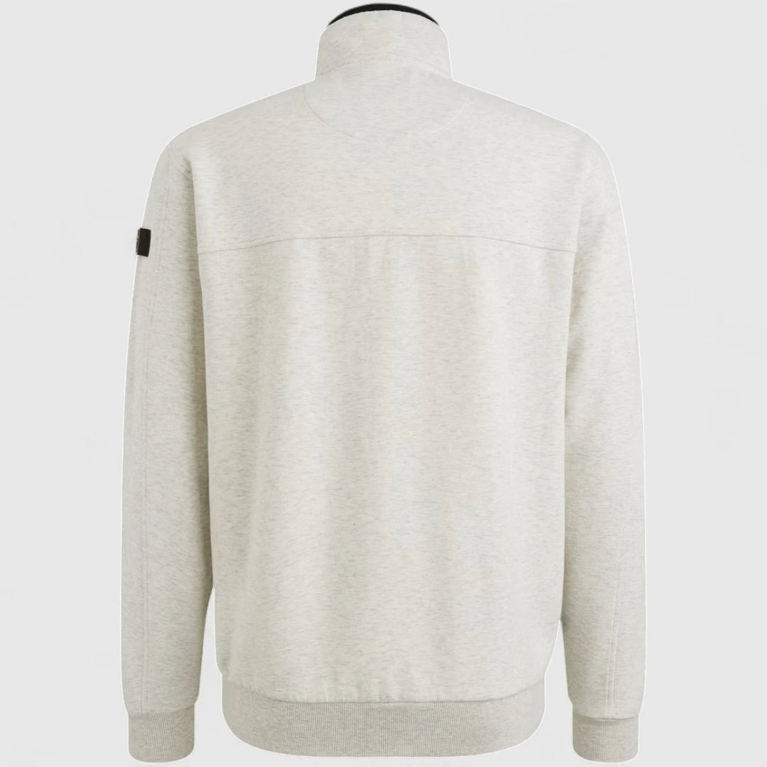 PSW2508437-910 PME Legend Sweater Zip Jacket Interlock Bone White Melee