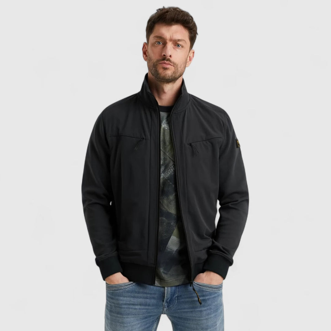 PSW2508438-5281 PME Legend Sweater Zip Jacket Jacquard Interlock Salute