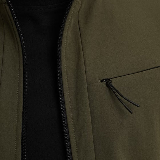 PSW2508438-6416 PME Legend Sweater Zip Jacket Jacquard Interlock Olive Night / Groen