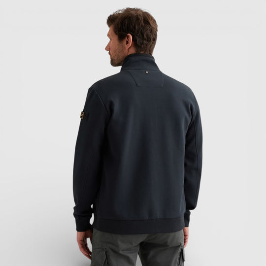 PSW2602476-5281 PME Legend Zip Jacket Jacquard Interlock Sweat Salute / Donkerblauw