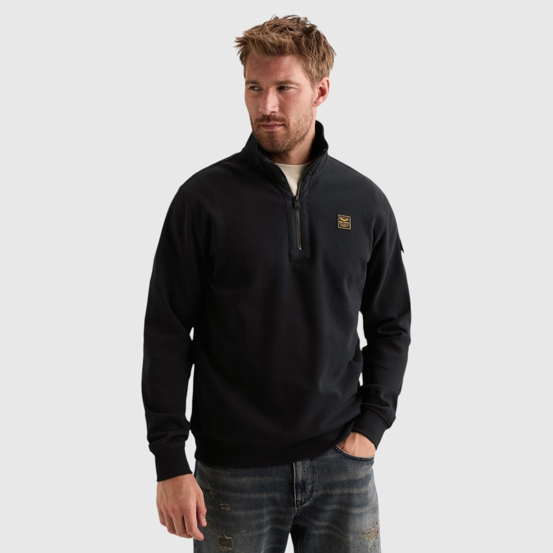 PME Legend Sweater Half Zip Collar Interlock Jersey