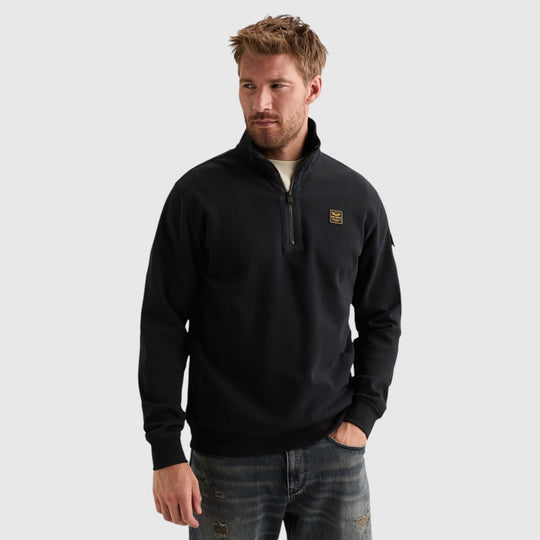 PME Legend Sweater Half Zip Collar Interlock Jersey