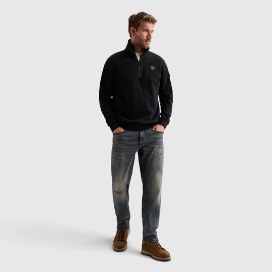 PME Legend Sweater Half Zip Collar Interlock Jersey