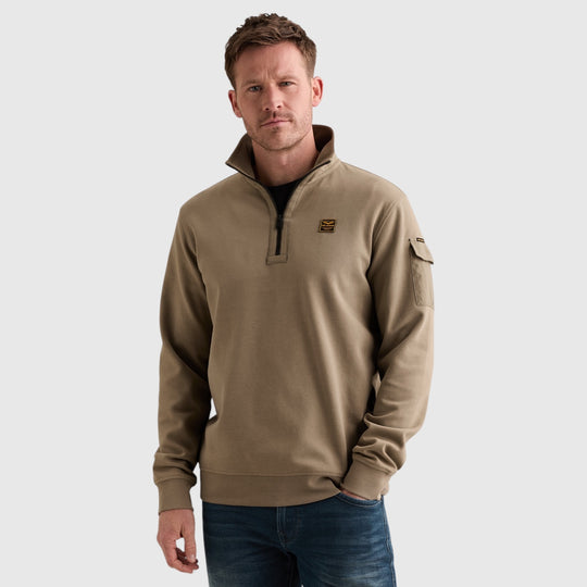 PME Legend Sweater Half Zip Collar Interlock Jersey