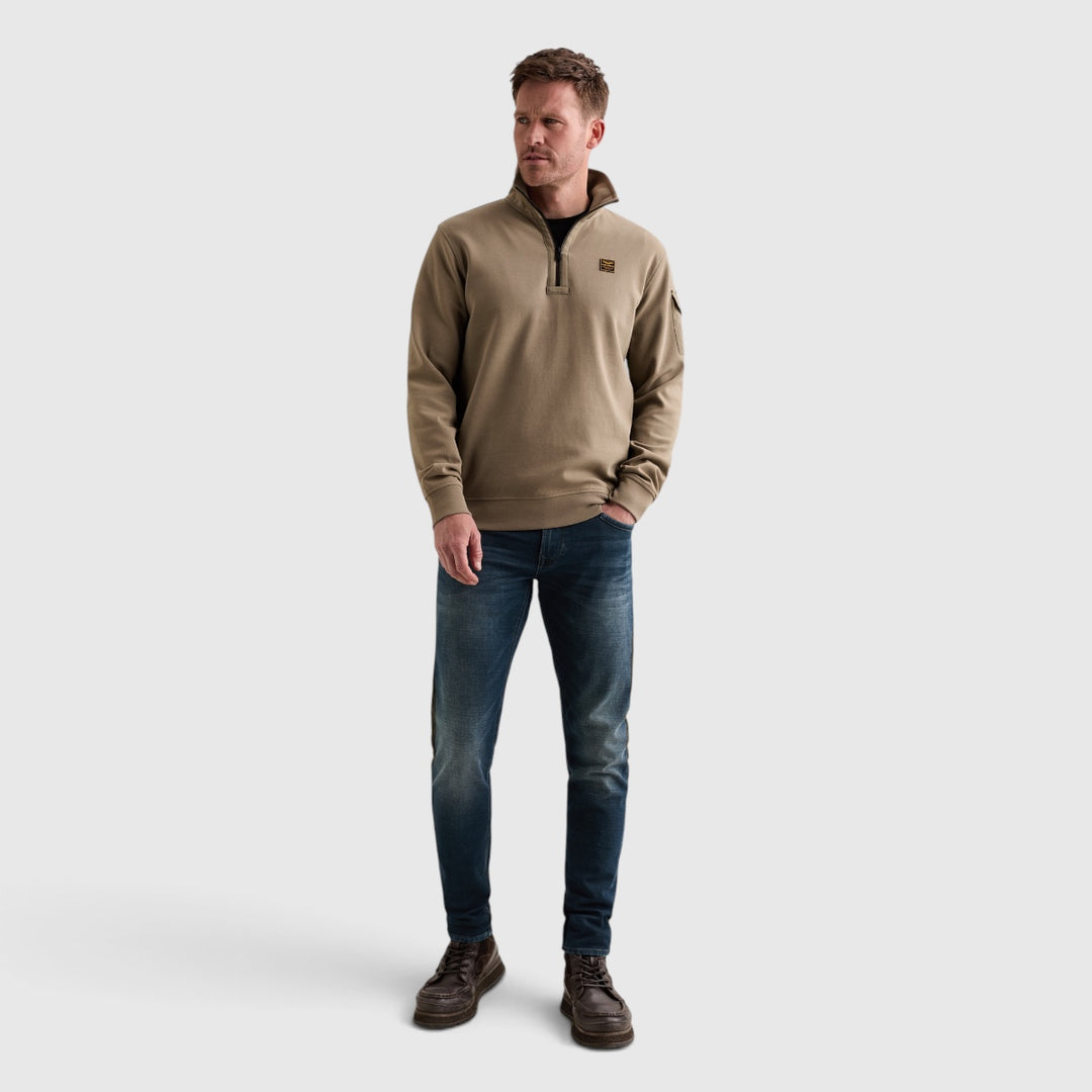 PME Legend Sweater Half Zip Collar Interlock Jersey