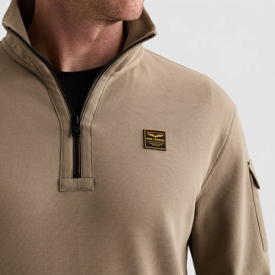 PME Legend Sweater Half Zip Collar Interlock Jersey