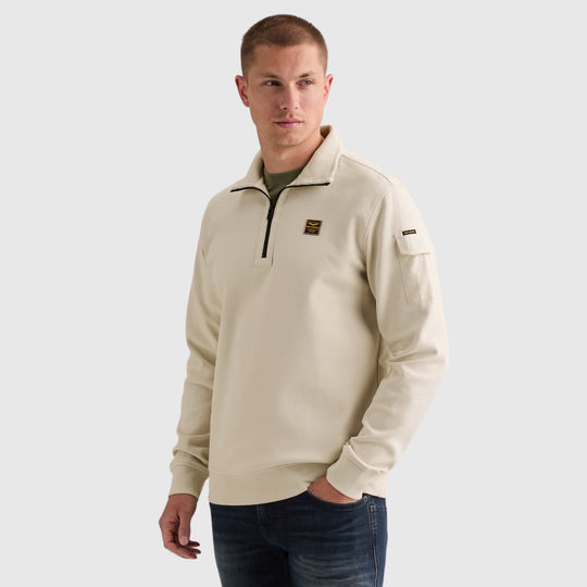 PME Legend Sweater Half Zip Collar Interlock Jersey