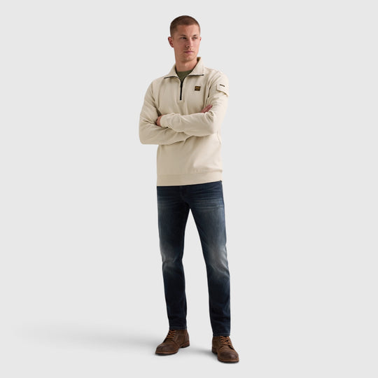 PME Legend Sweater Half Zip Collar Interlock Jersey