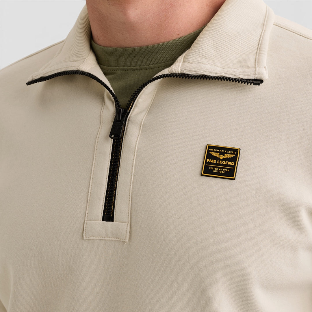 PME Legend Sweater Half Zip Collar Interlock Jersey