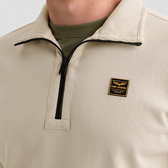 PME Legend Sweater Half Zip Collar Interlock Jersey
