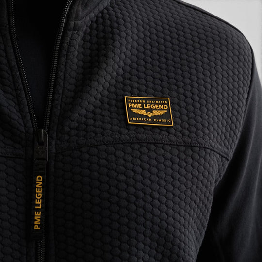 PME Legend Vest Jacquard met Flight Pocket in Salute / Blauw, productfoto 6