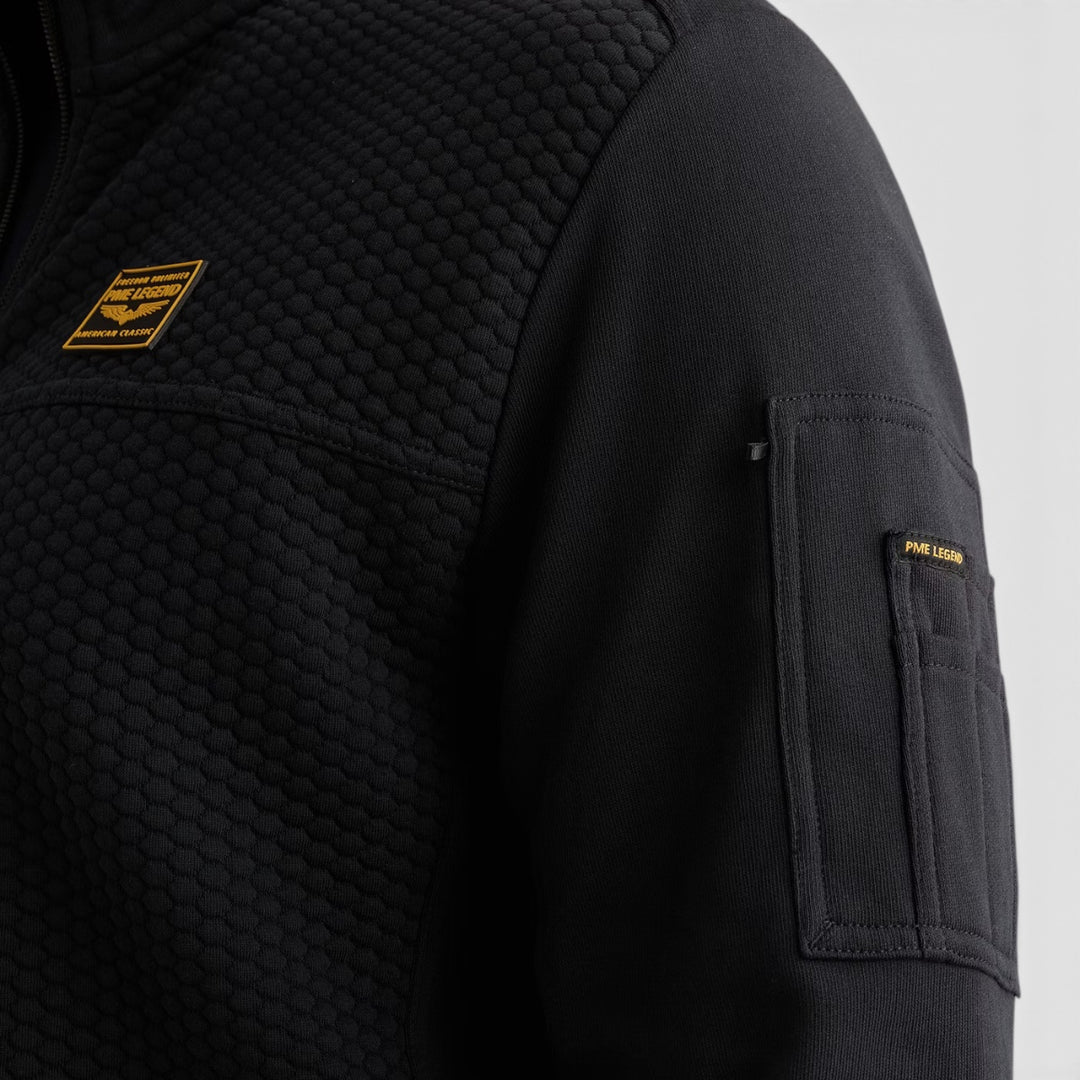 PME Legend Vest Jacquard met Flight Pocket in Salute / Blauw, productfoto 7