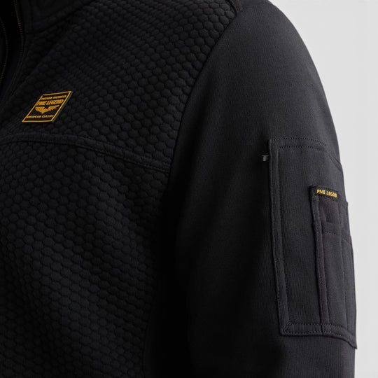 PME Legend Vest Jacquard met Flight Pocket in Salute / Blauw, productfoto 7