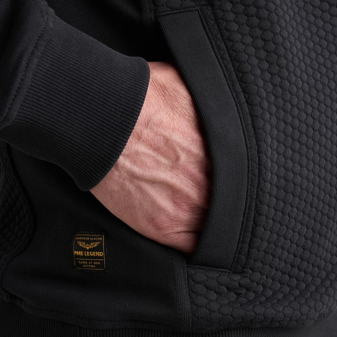 PME Legend Vest Jacquard met Flight Pocket in Salute / Blauw, productfoto 8