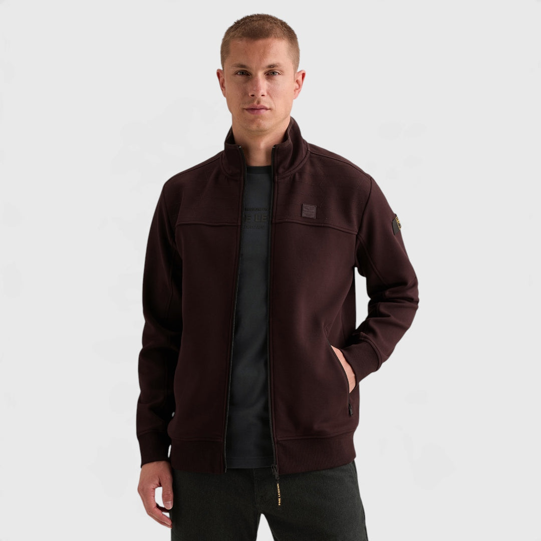 PSW2610475-4357 PME Legend Vest Interlock Dark Aubergine / Donker auberginepaars