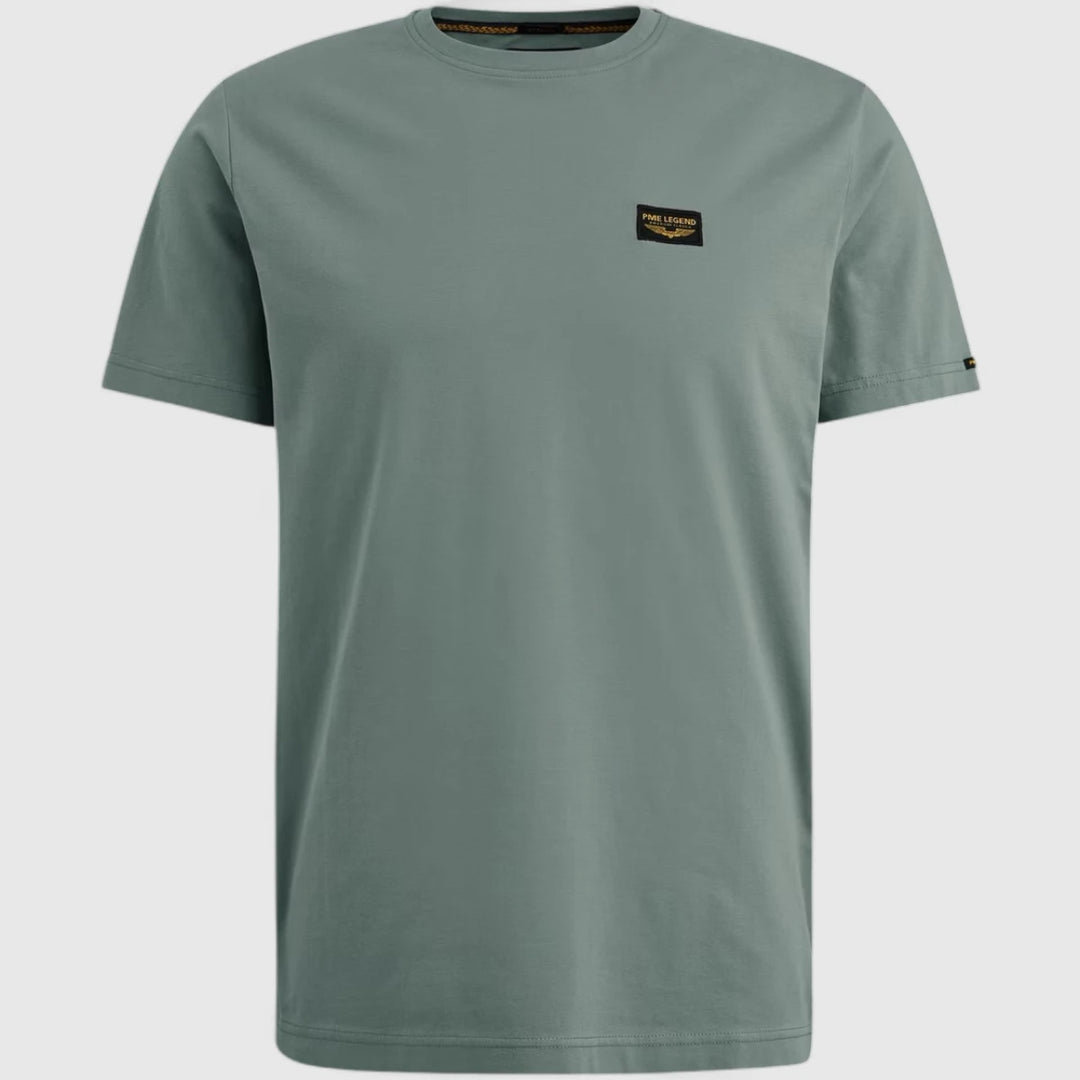 PTSS0000555-6024 PME Legend Short Sleeve Round Neck Guyver T-Shirt Balsam Green / Groen