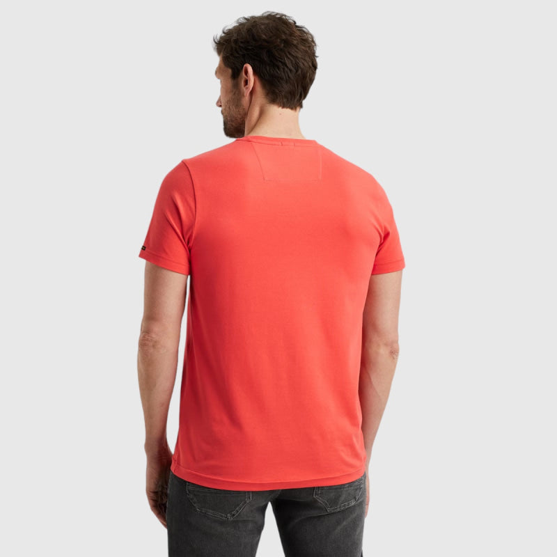 ptss2403599-3062 round neck guyver t-shirt pme legend shirt pink back