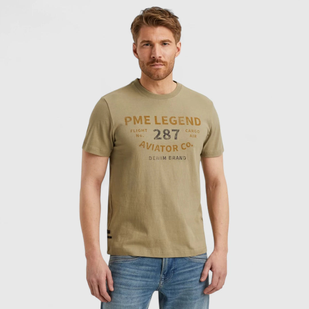 PTSS2506552-6391 PME Legend T-Shirt Open End Jersey Silver Sage