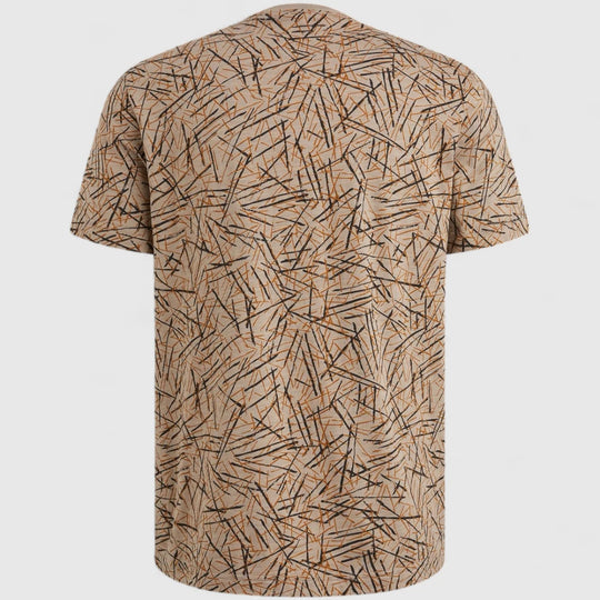 PTSS2506553-6391 PME Legend T-Shirt Slub Jersey All Over Print Silver Sage