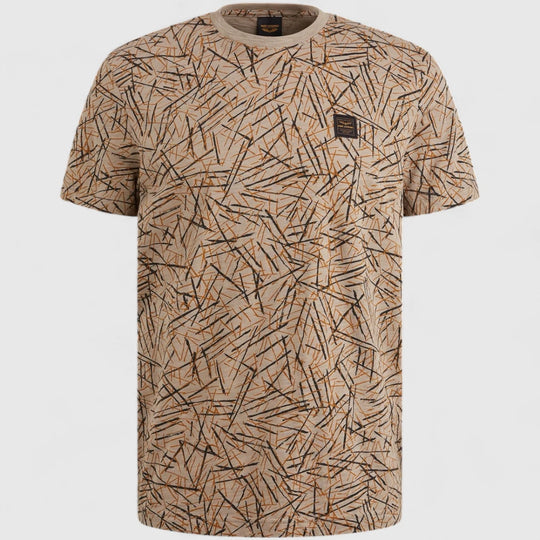 PTSS2506553-6391 PME Legend T-Shirt Slub Jersey All Over Print Silver Sage