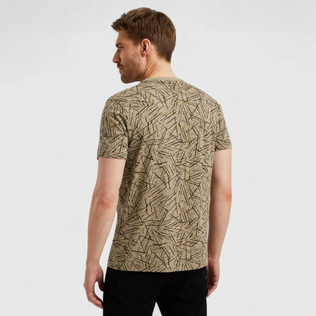 PTSS2506553-6391 PME Legend T-Shirt Slub Jersey All Over Print Silver Sage