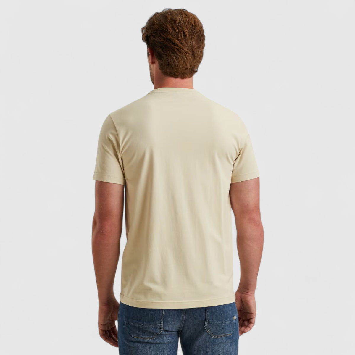 PTSS2510584-7013 PME Legend T-Shirt Cotton Elastane Jersey Bone White / Wit