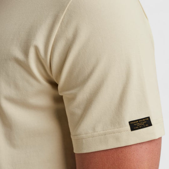 PTSS2510584-7013 PME Legend T-Shirt Cotton Elastane Jersey Bone White / Wit