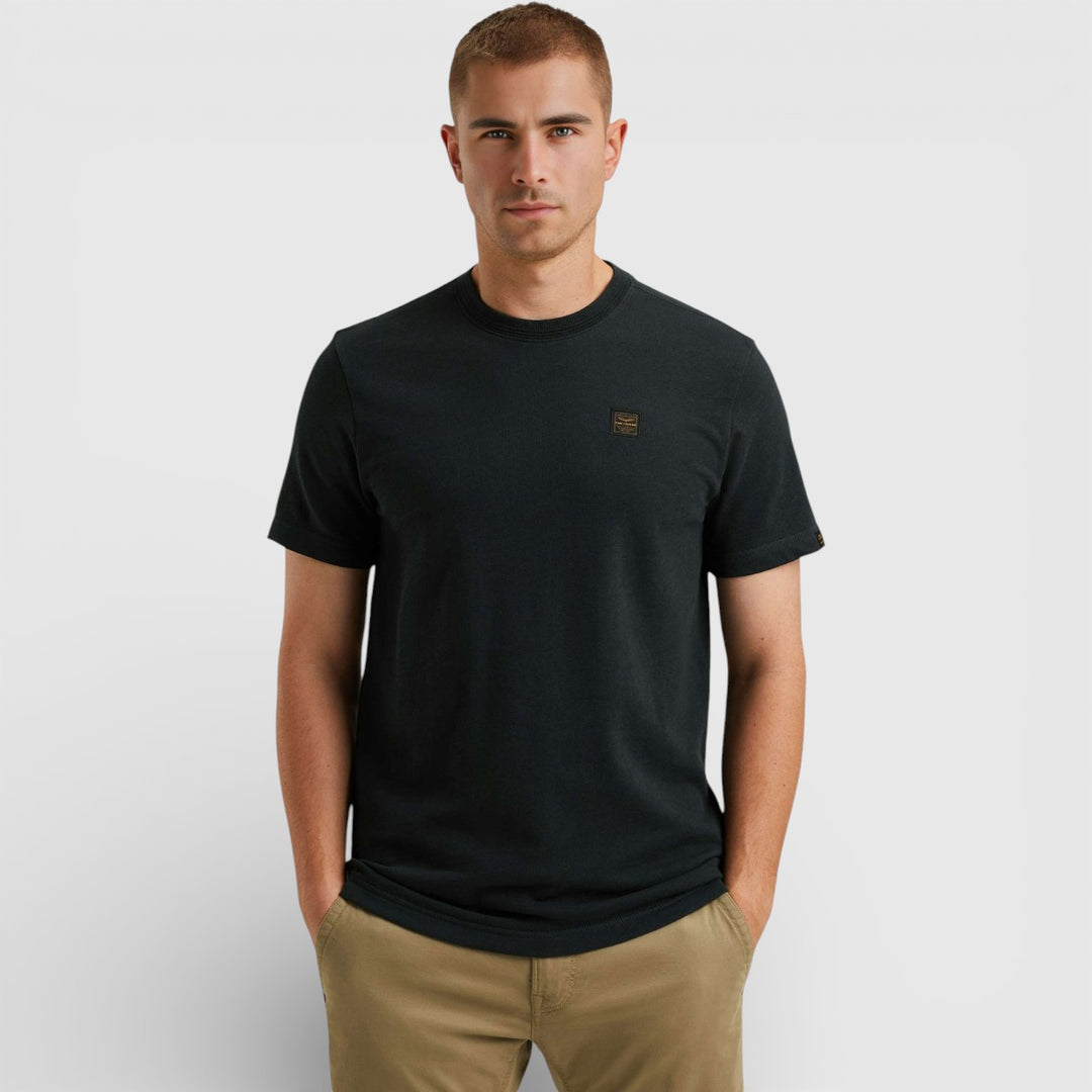 PTSS2511565-5282 PME Legend T-Shirt Korte Mouw Ronde Hals Heavy Slub Jersey Blue