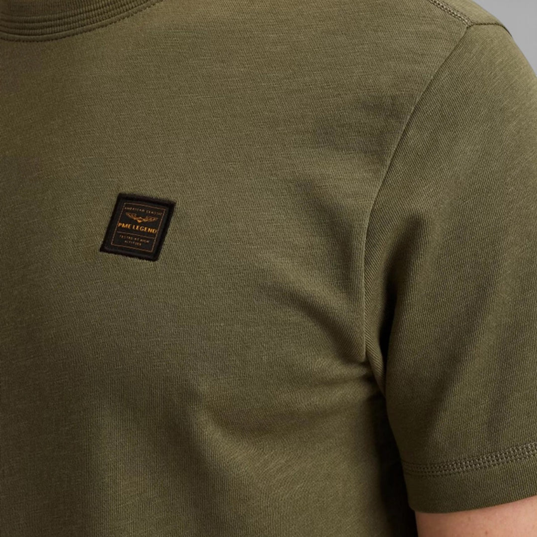 PTSS2511565-6213 PME Legend T-Shirt Korte Mouw Ronde Hals Heavy Slub Jersey Four Leaf Clover / Groen