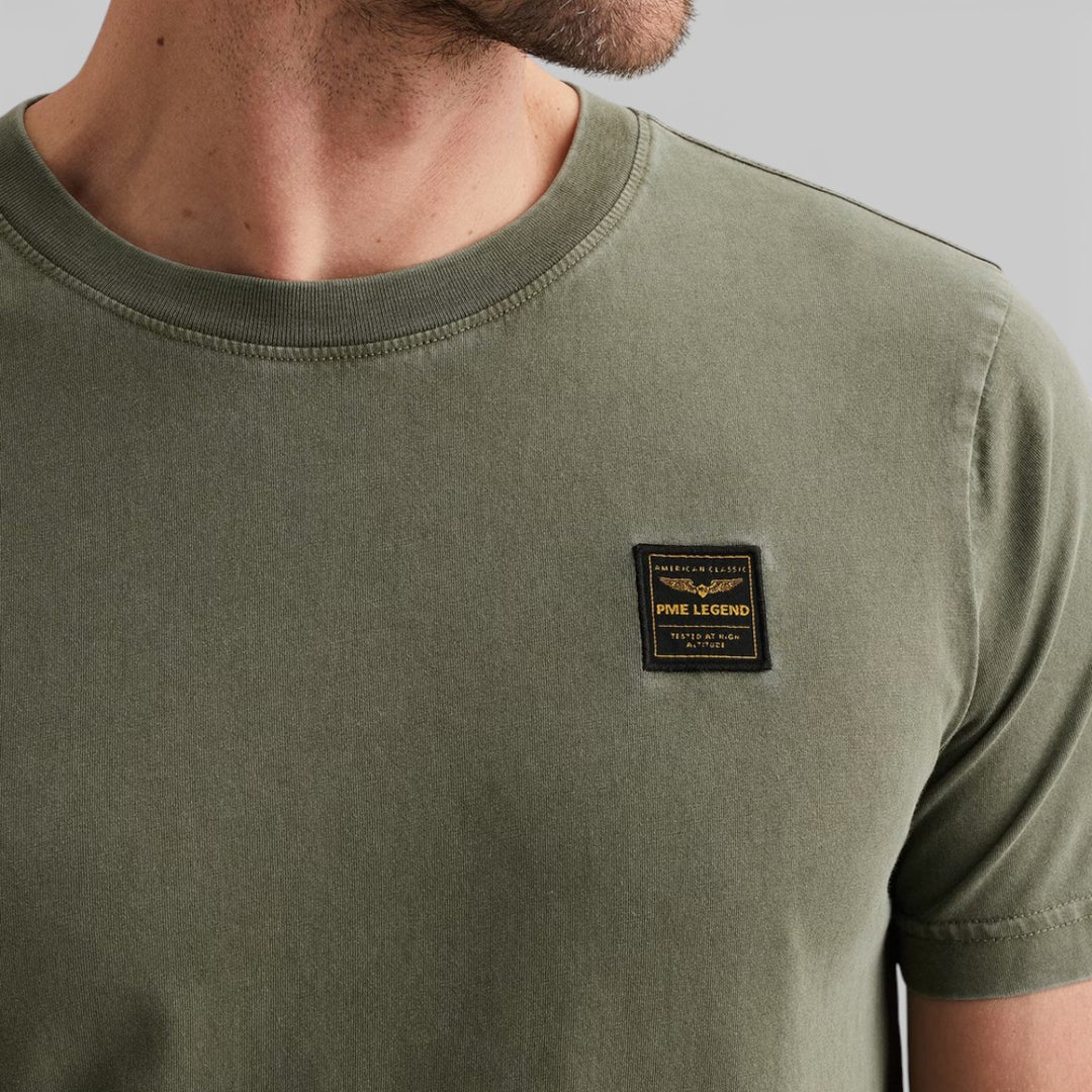 PTSS2602562-6415 PME Legend T-Shirt Special Washed Garment Dye Four Leaf Clover