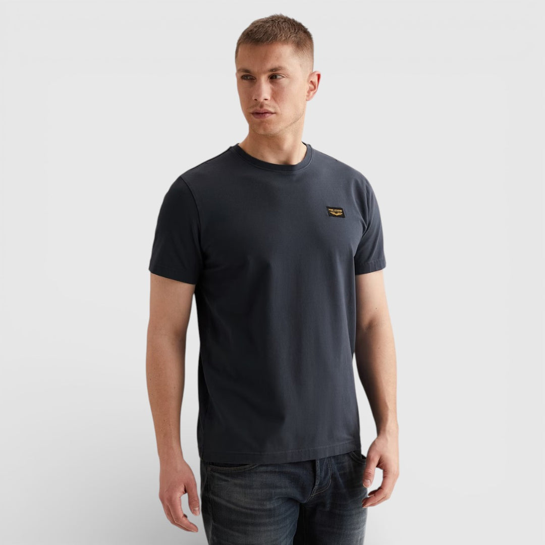PTSS2602599-5116 PME Legend Short Sleeve Round Neck Guyver T-Shirt Mood Indigo / Blauw