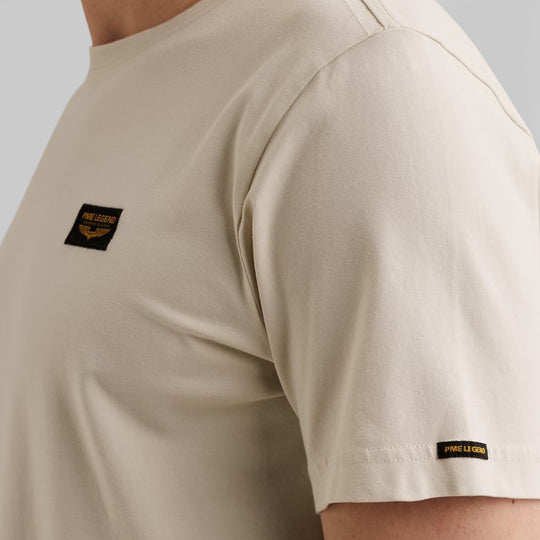 PTSS2602599-7013 PME Legend Short Sleeve Round Neck Guyver T-Shirt Bone White / Beige
