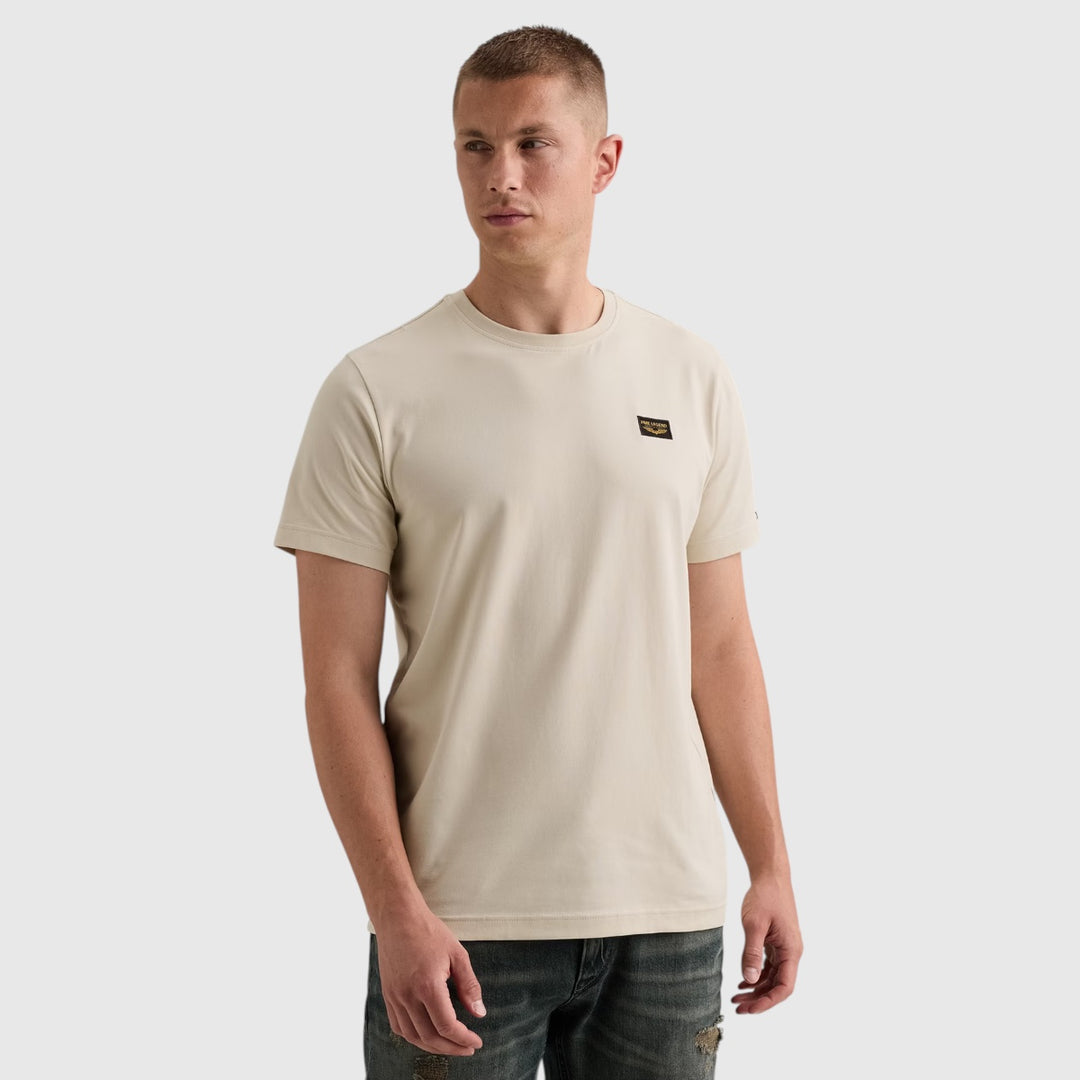 PTSS2608599-7013 PME Legend Short Sleeve Round Neck Guyver T-Shirt Bone White / Beige