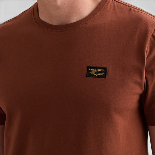 PTSS2608599-8178 PME Legend Short Sleeve Round Neck Guyver T-Shirt Arabian Spice / Rood