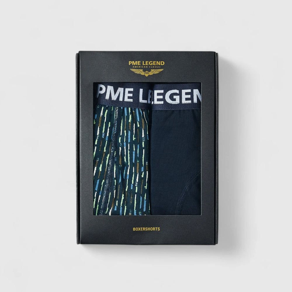 PUW2410950-5281 PME Legend Boxershorts Color Cotton Elastan 2-Pack Salute / Donkerblauw