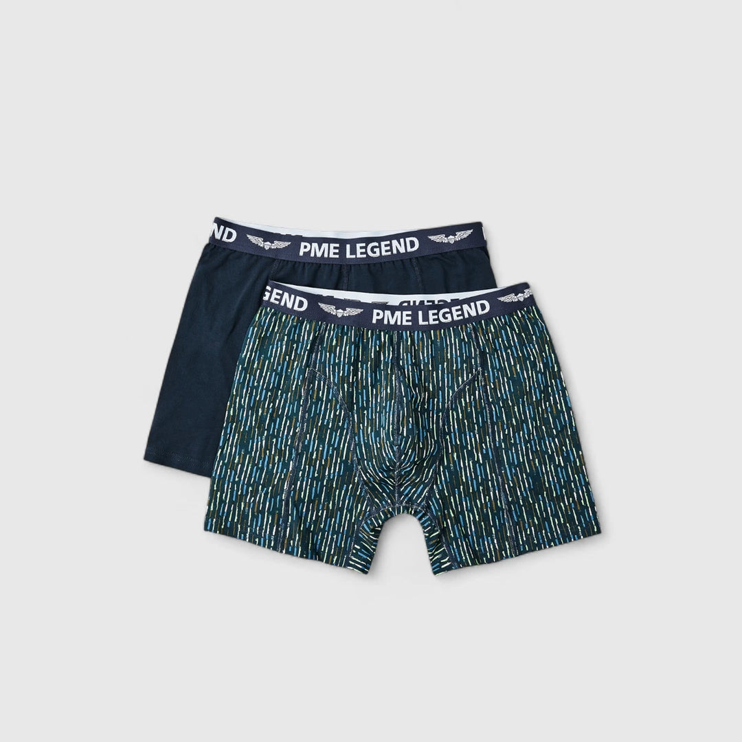 PUW2410950-5281 PME Legend Boxershorts Color Cotton Elastan 2-Pack Salute / Donkerblauw