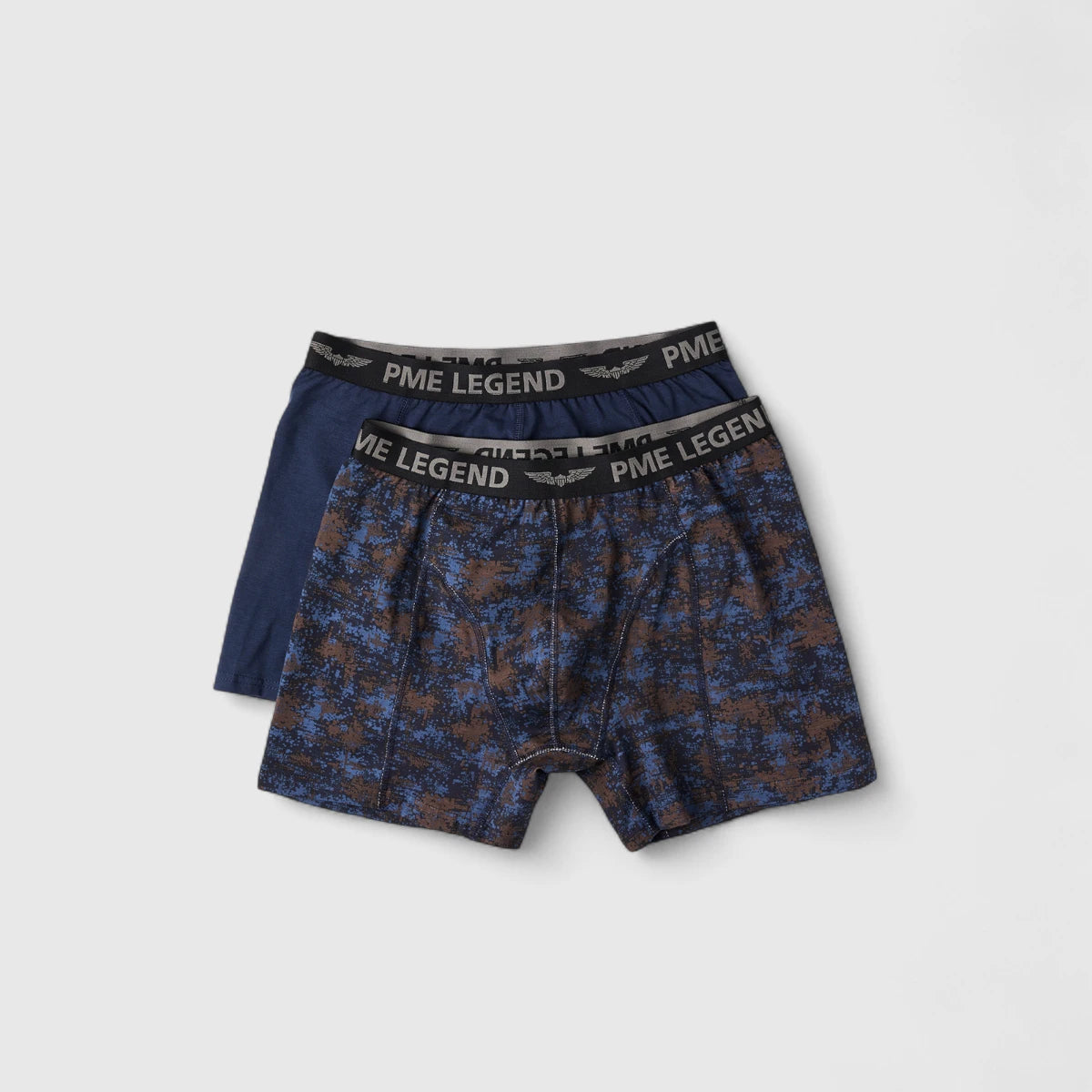 PUW2410950-5426 PME Legend Boxershorts Color Cotton Elastan 2-Pack Naval Academy / Donkerblauw