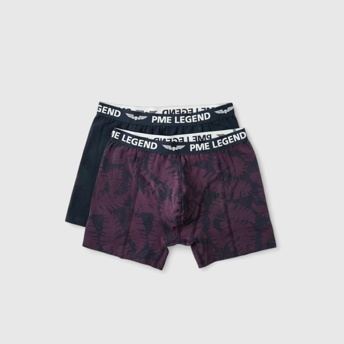 PUW2502930-4154 PME Legend Boxershorts Color Cotton Elastan 2-Pack Sweet Grape / Donkerblauw