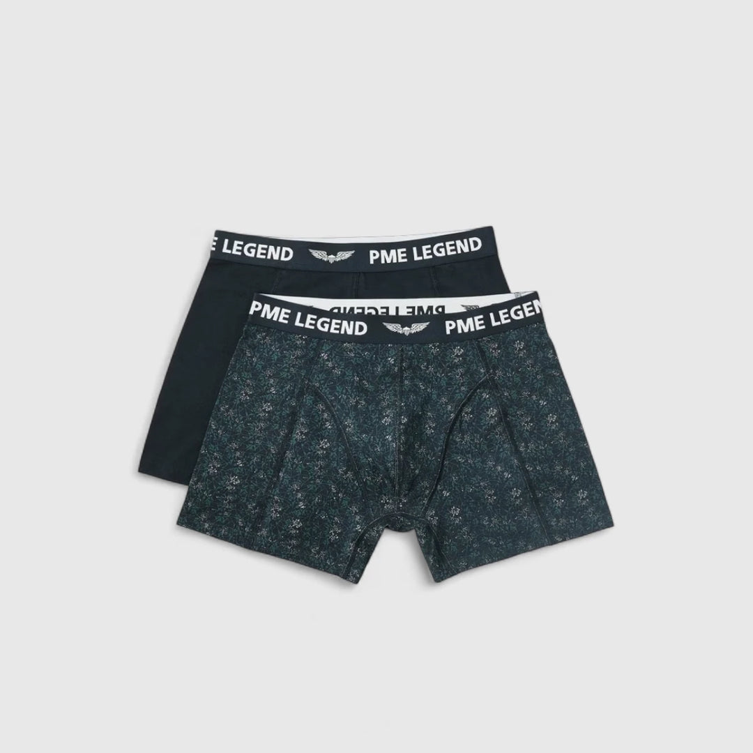 PUW2508950-5281 PME Legend Boxershorts Color Cotton Elastan 2-Pack Salute / Donkerblauw