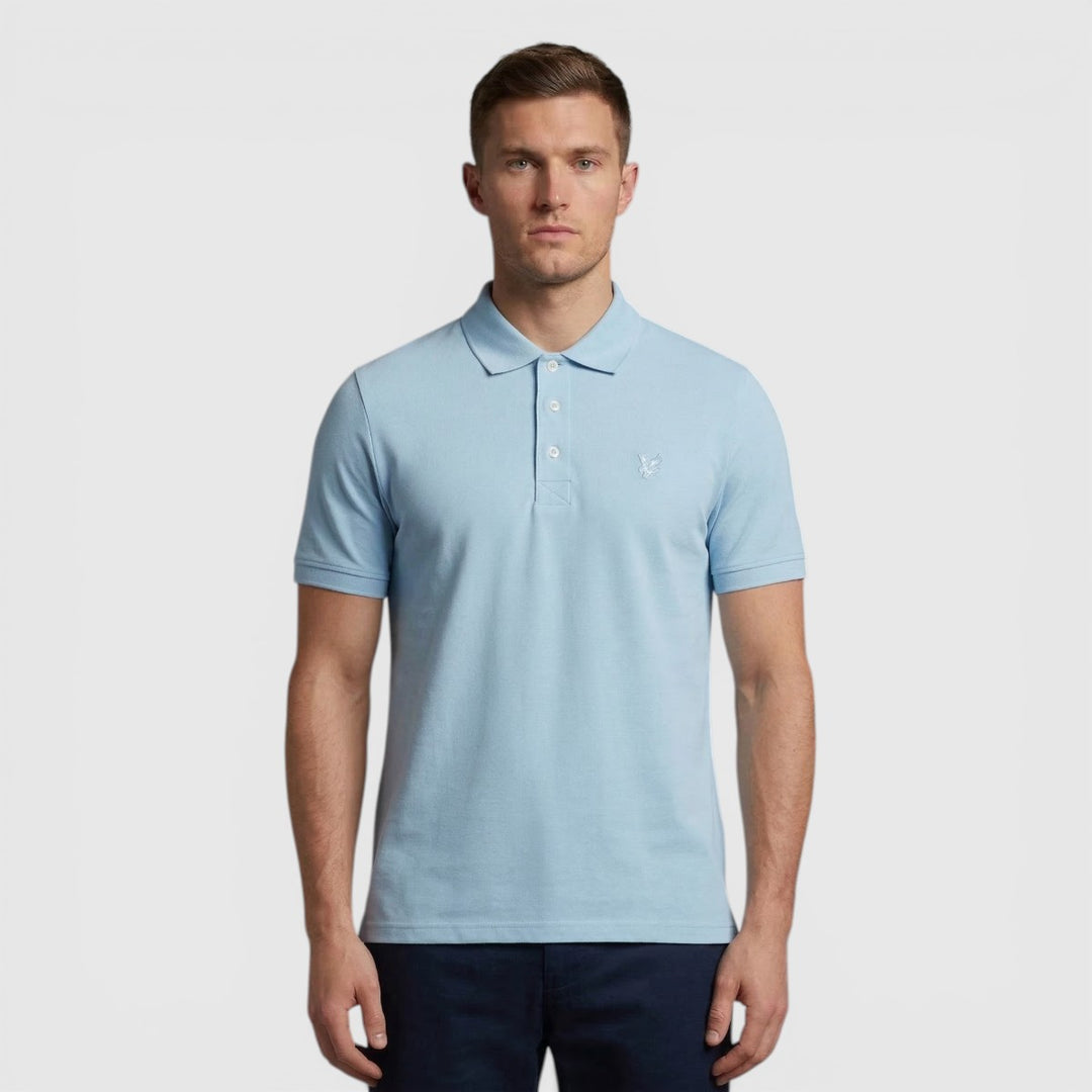  SP2255TONT-Y075 Lyle & Scott Polo Shirt Superfine Airy Blue