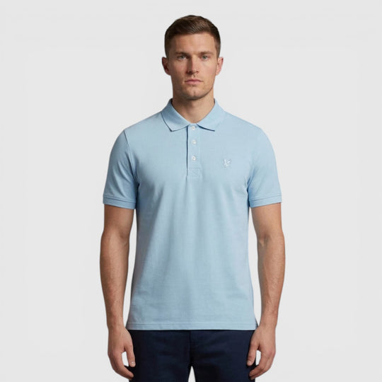  SP2255TONT-Y075 Lyle & Scott Polo Shirt Superfine Airy Blue