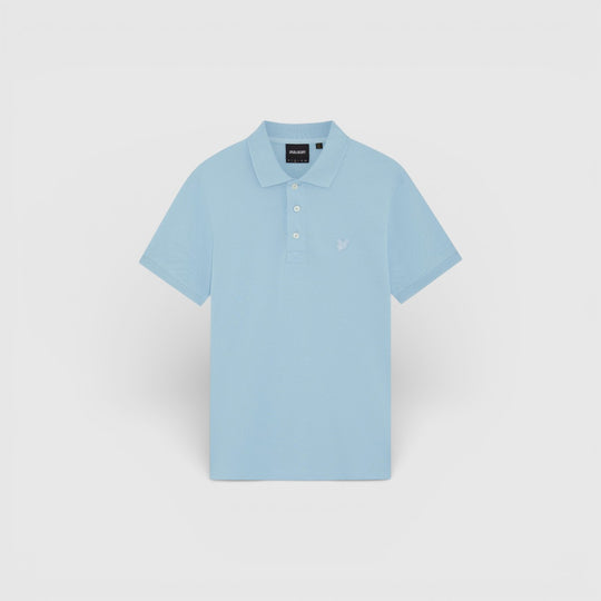  SP2255TONT-Y075 Lyle & Scott Polo Shirt Superfine Airy Blue