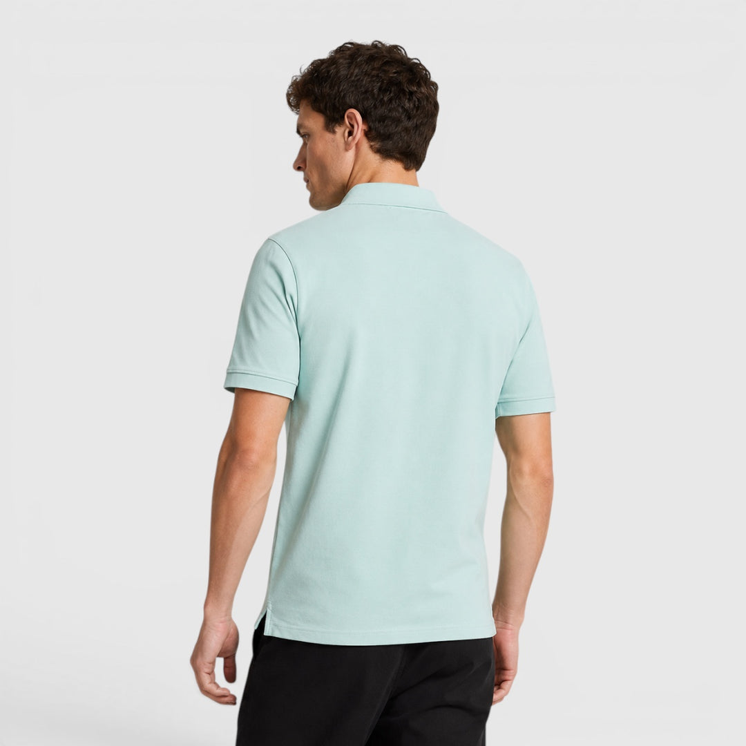 SP400VOG-X580 Lyle & Scott Plain Polo Shirt Short Sleeve Future Blue