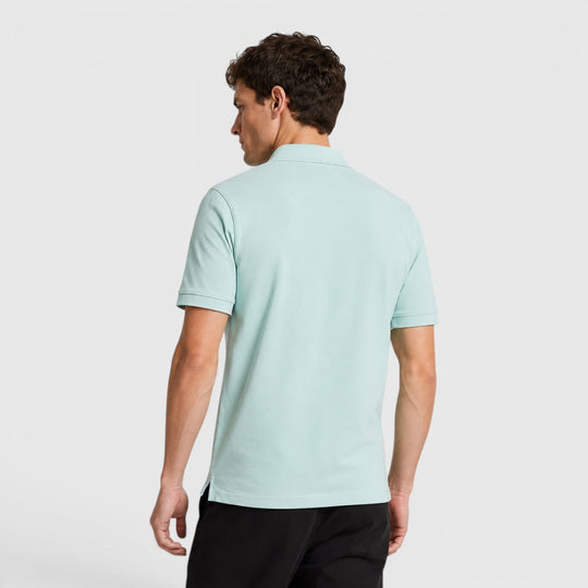 SP400VOG-X580 Lyle & Scott Plain Polo Shirt Short Sleeve Future Blue