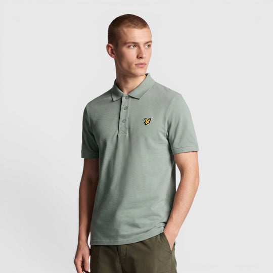 SP400VOG-X882 Lyle & Scott Plain Polo Shirt Short Sleeve Colt Mint / Groen
