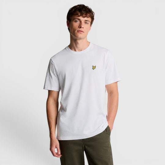 ts400vog 626 plain t-shirt short sleeve lyle & scott polo white body